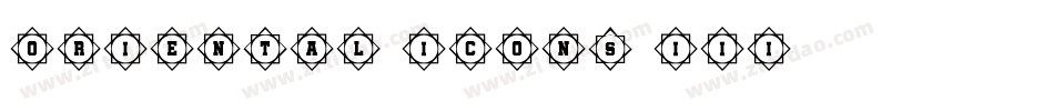 Oriental Icons III字体转换